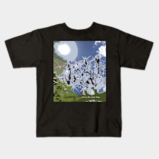 Sorry for your loss, Sympathy greeting card, digital flower Kids T-Shirt